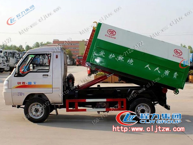 程力專汽凱馬小型掛桶垃圾車