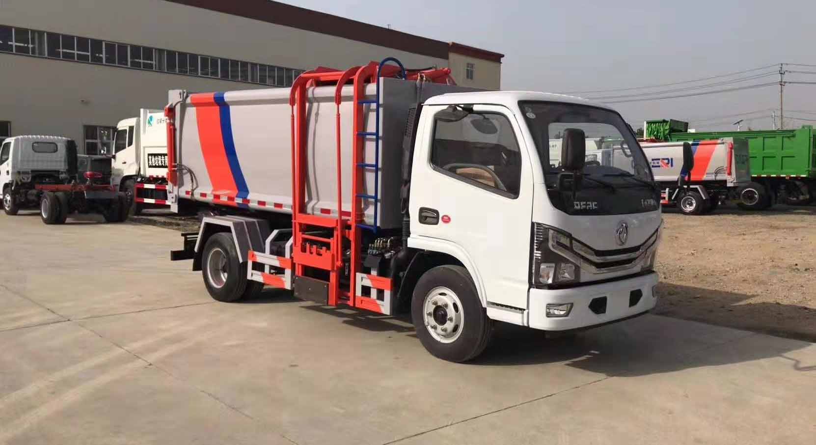 東風(fēng)7.6方側(cè)裝掛通垃圾車（國六）